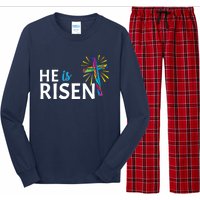 He Is Risen Colorful Cross Long Sleeve Pajama Set