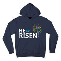 He Is Risen Colorful Cross Tall Hoodie