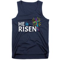 He Is Risen Colorful Cross Tank Top