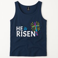 He Is Risen Colorful Cross Tank Top