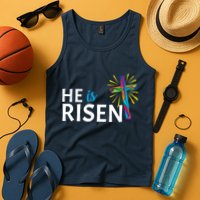 He Is Risen Colorful Cross Tank Top