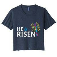 He Is Risen Colorful Cross Crop Top
