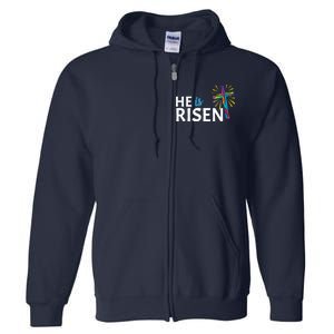 He Is Risen Colorful Cross Full Zip Hoodie