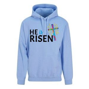 He Is Risen Colorful Cross Unisex Surf Hoodie