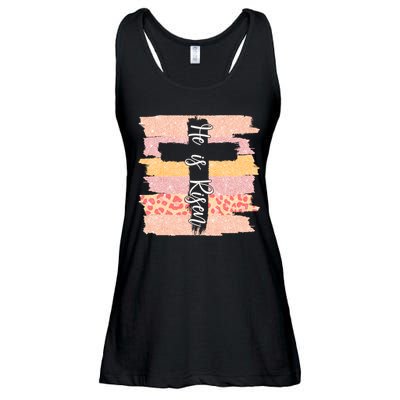 He Is Risen Easter Resurrection Jesus Ladies Essential Flowy Tank