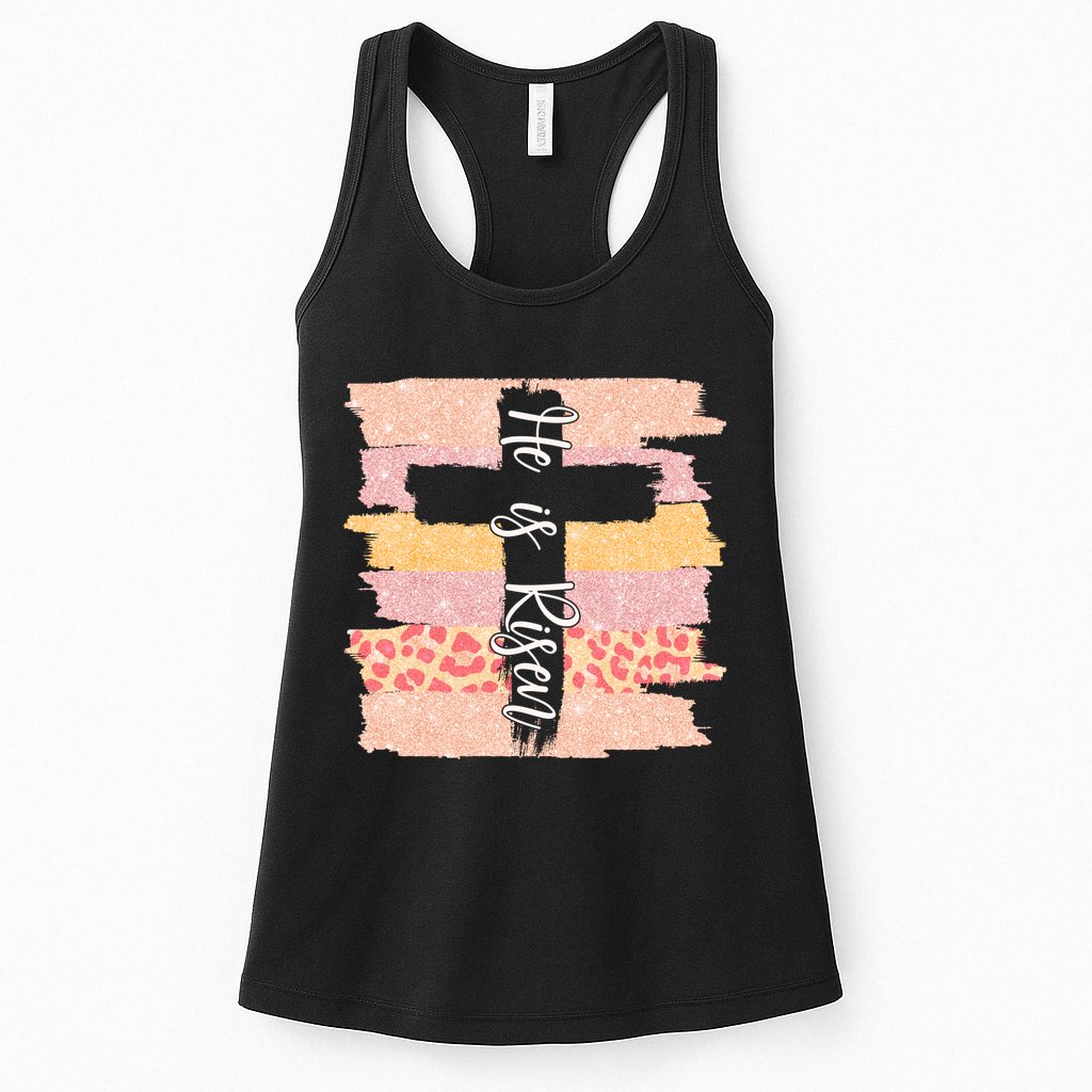 He Is Risen Easter Resurrection Jesus Womens Tank Top