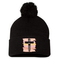 He Is Risen Easter Resurrection Jesus Pom Pom 12in Knit Beanie