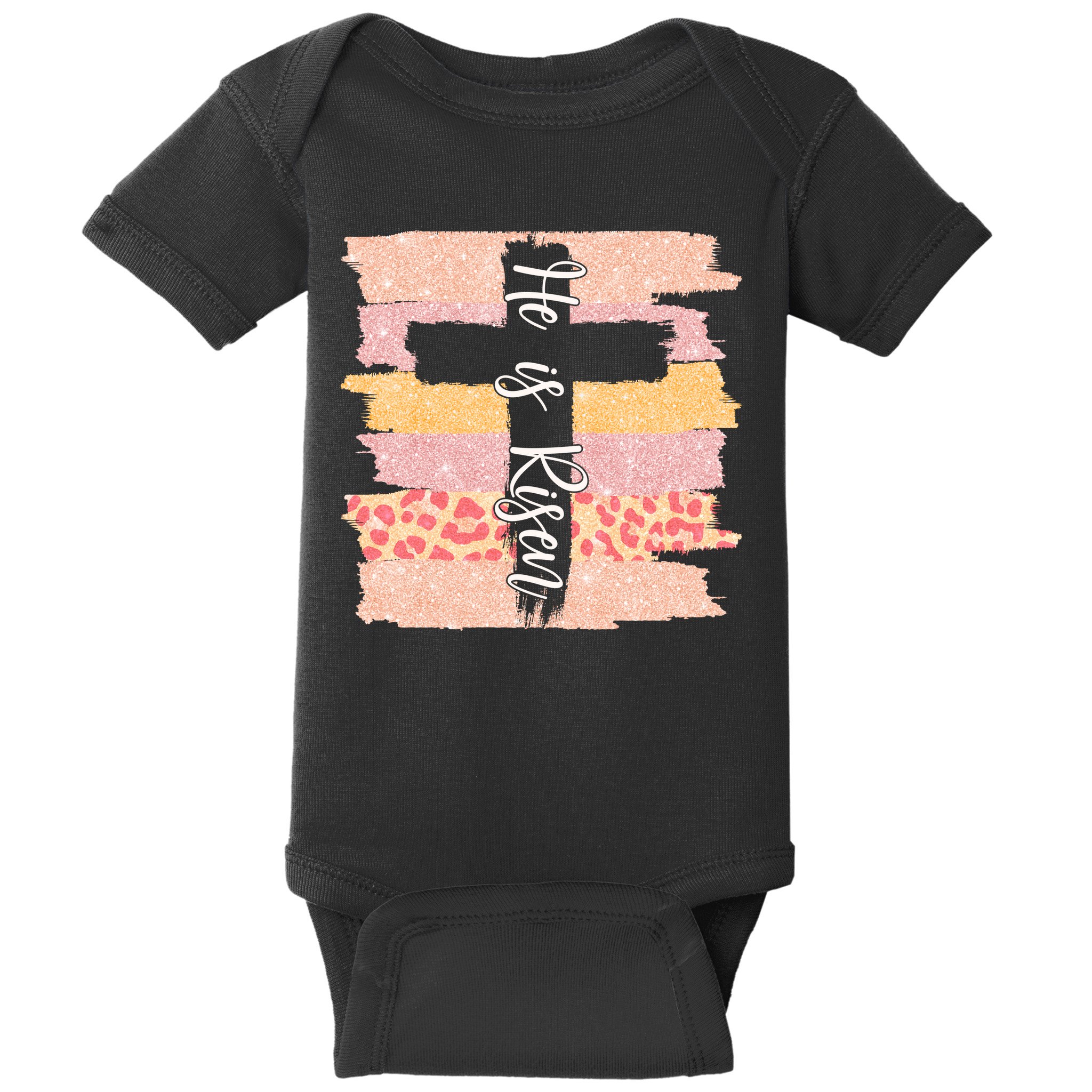He Is Risen Easter Resurrection Jesus Baby Bodysuit