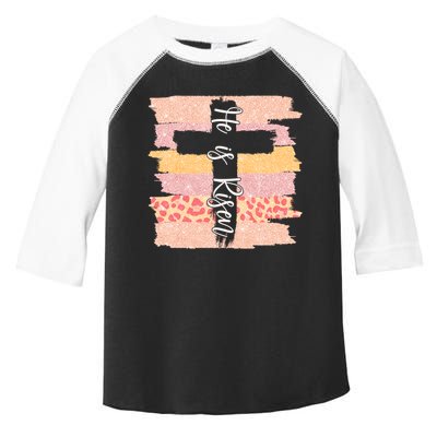 He Is Risen Easter Resurrection Jesus Toddler Fine Jersey T-Shirt