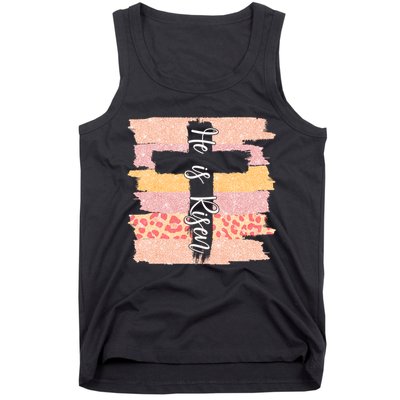 He Is Risen Easter Resurrection Jesus Tank Top