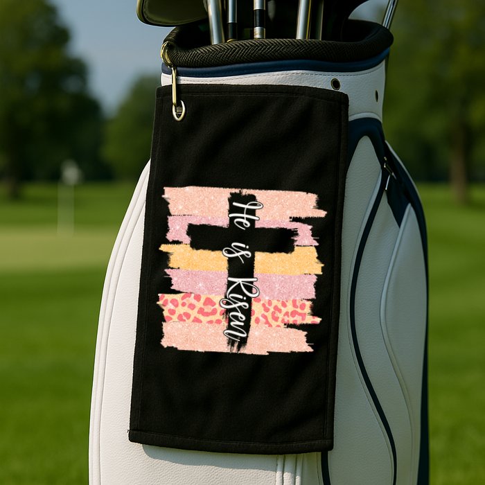 He Is Risen Easter Resurrection Jesus Golf Towel