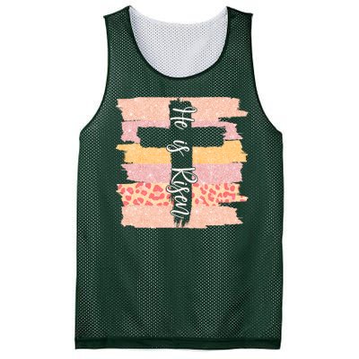 He Is Risen Easter Resurrection Jesus Mesh Reversible Basketball Jersey Tank