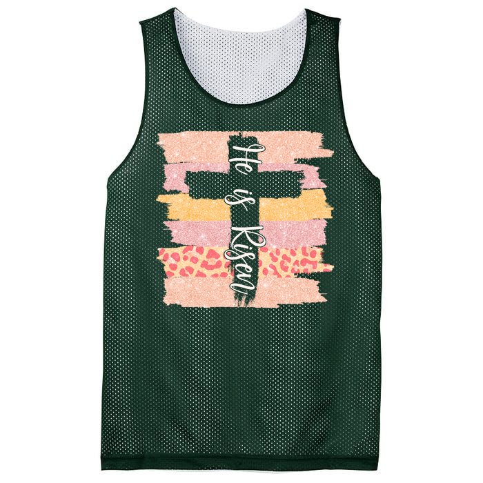 He Is Risen Easter Resurrection Jesus Mesh Reversible Basketball Jersey Tank