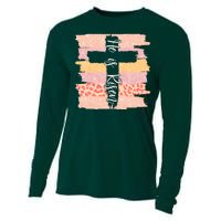 He Is Risen Easter Resurrection Jesus Cooling Performance Long Sleeve Crew