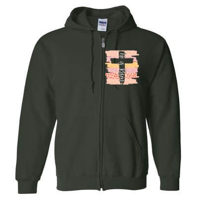 He Is Risen Easter Resurrection Jesus Full Zip Hoodie