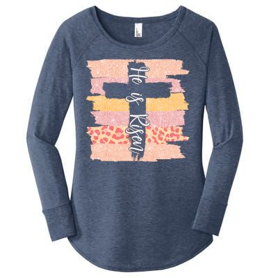 He Is Risen Easter Resurrection Jesus Women's Perfect Tri Tunic Long Sleeve Shirt