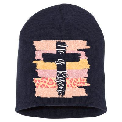 He Is Risen Easter Resurrection Jesus Short Acrylic Beanie