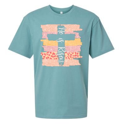 He Is Risen Easter Resurrection Jesus Sueded Cloud Jersey T-Shirt