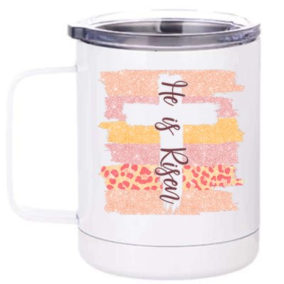 He Is Risen Easter Resurrection Jesus 12 oz Stainless Steel Tumbler Cup