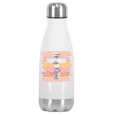 He Is Risen Easter Resurrection Jesus Stainless Steel Insulated Water Bottle