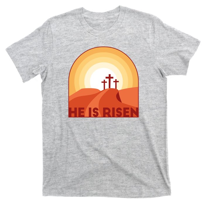 He Is Risen Sunset Jesus Christian T-Shirt