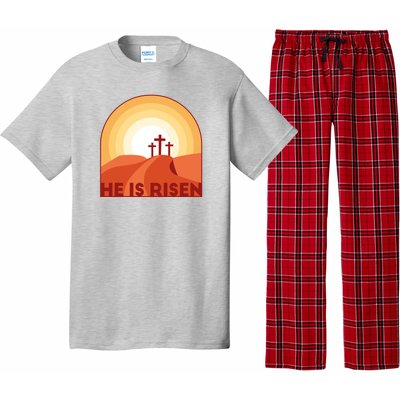 He Is Risen Sunset Jesus Christian Pajama Set