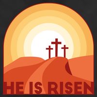He Is Risen Sunset Jesus Christian Cool Comfort Performance Bucket Hat