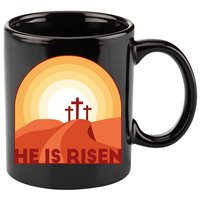 He Is Risen Sunset Jesus Christian 11oz C Handle Ceramic Mug