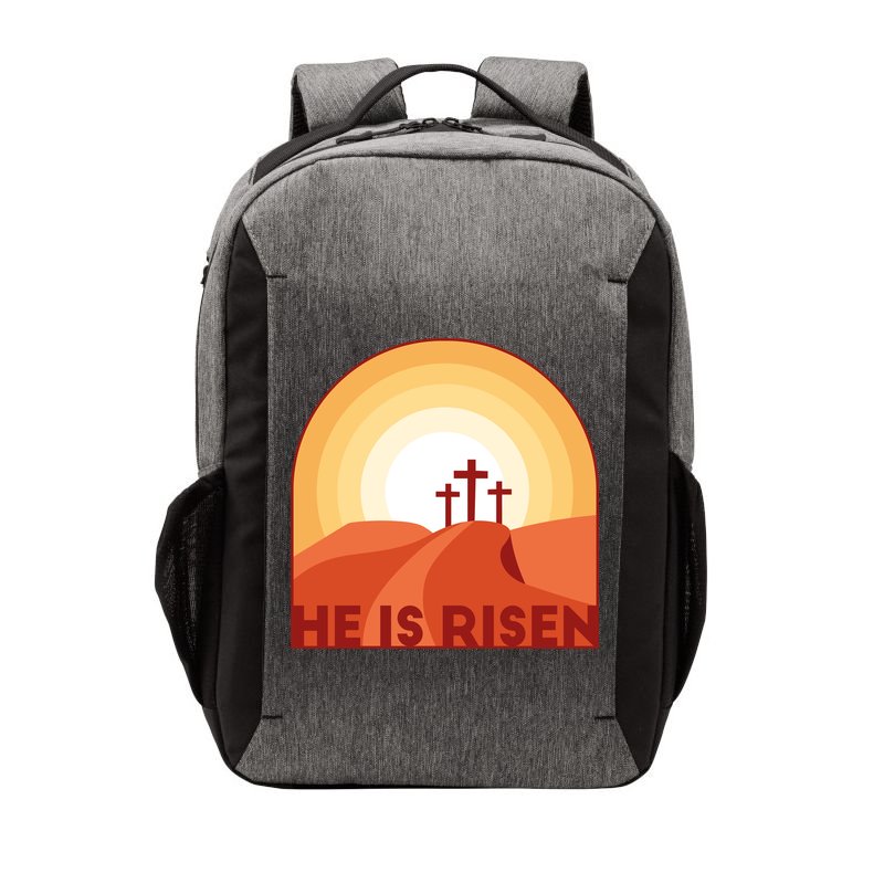 He Is Risen Sunset Jesus Christian Vector Backpack