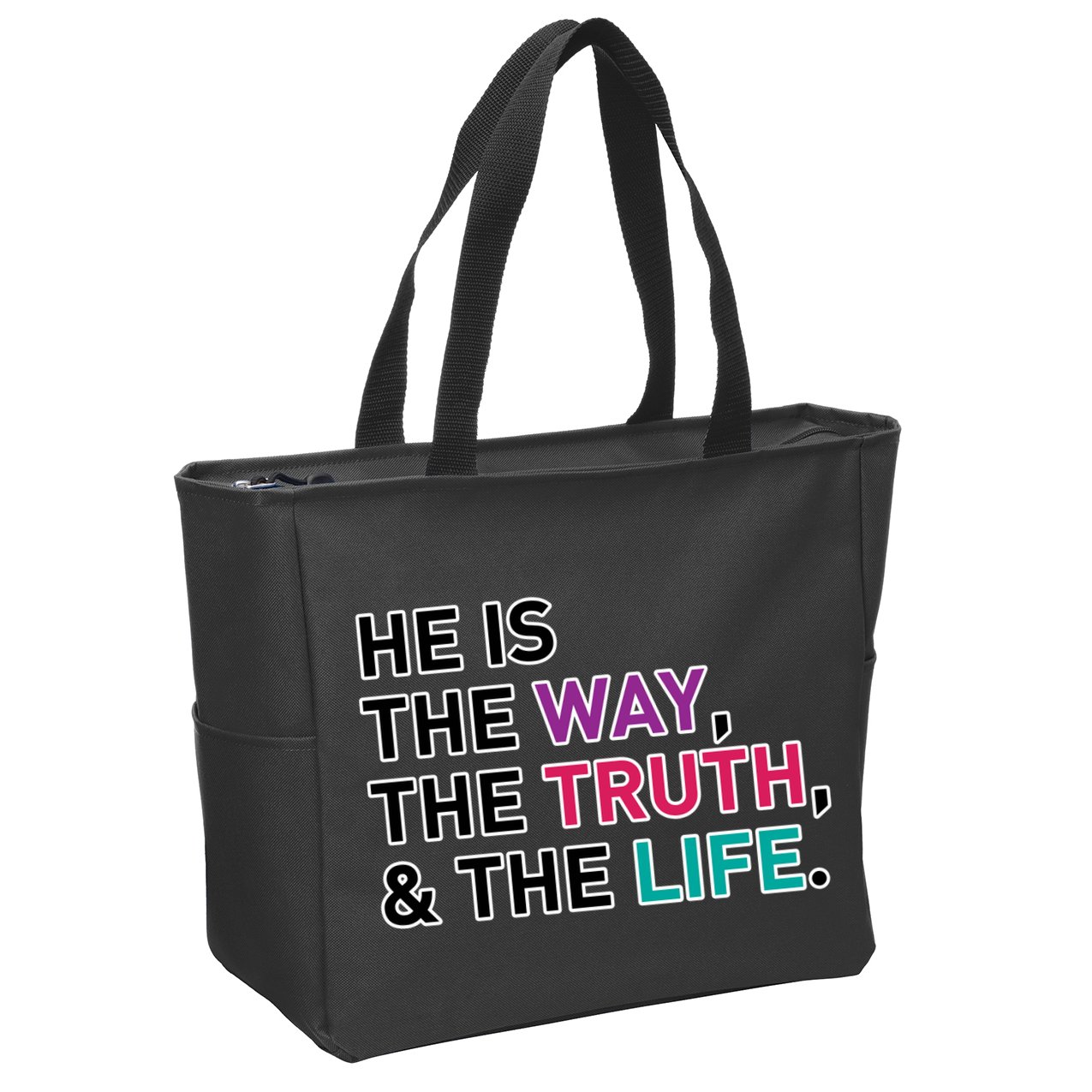 He Is The Way The Truth The Life Zip Tote Bag