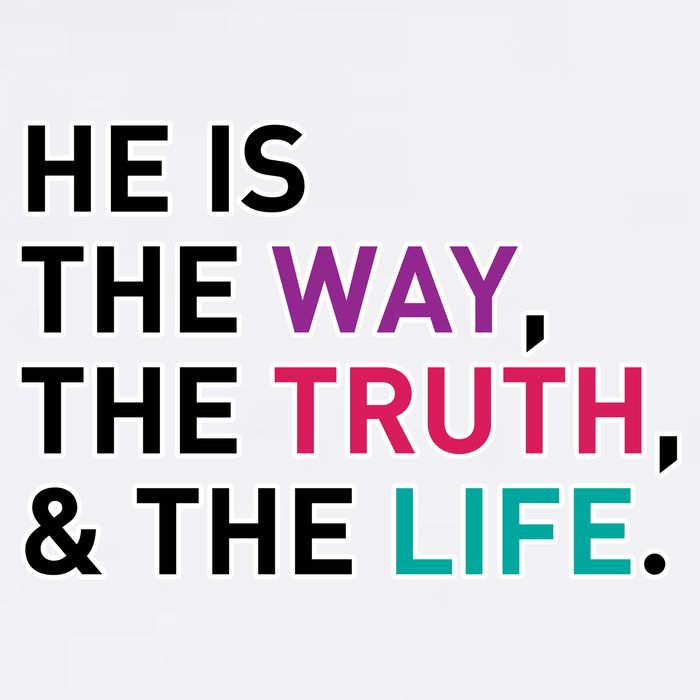 He Is The Way The Truth The Life Garment-Dyed Sweatshirt