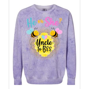 He or She? Uncle to Bee Colorblast Crewneck Sweatshirt