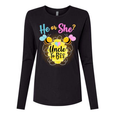 He or She? Uncle to Bee Womens Cotton Relaxed Long Sleeve T-Shirt