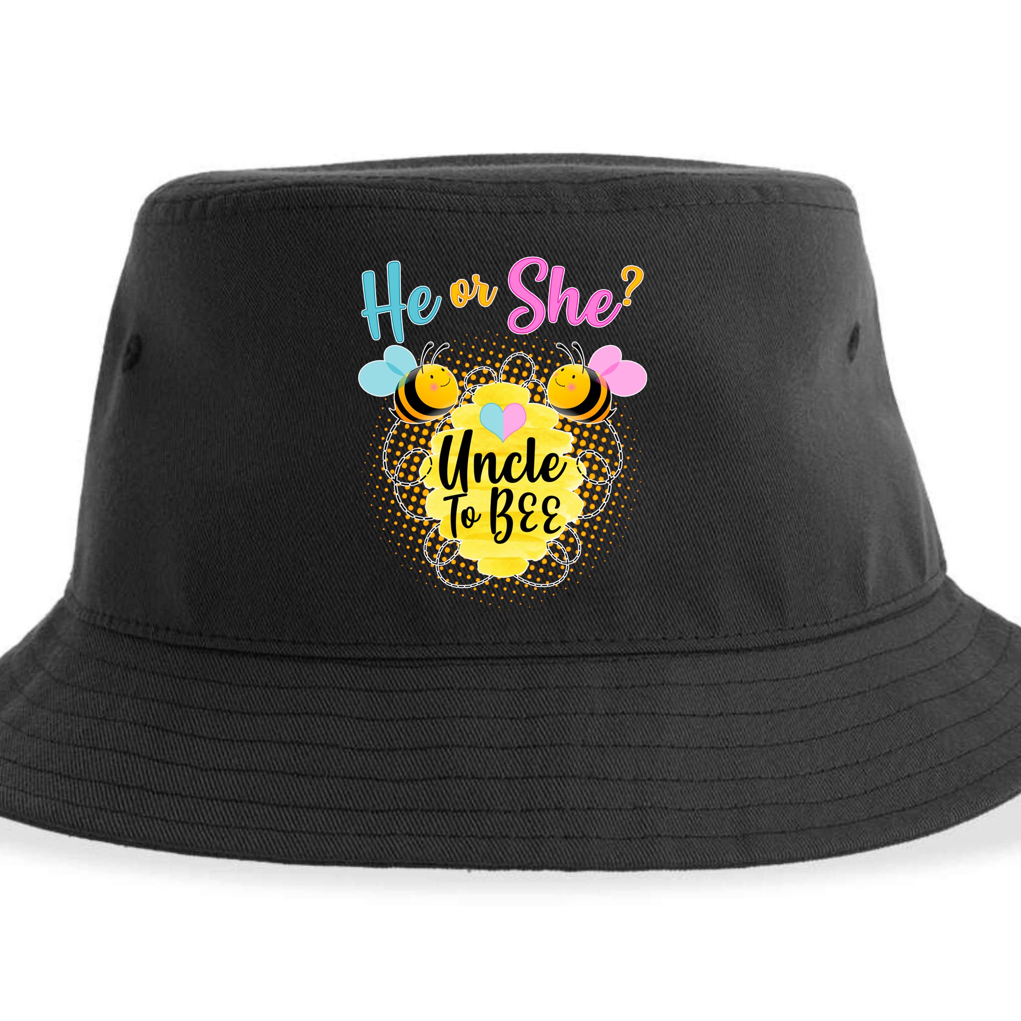 He or She? Uncle to Bee Sustainable Bucket Hat