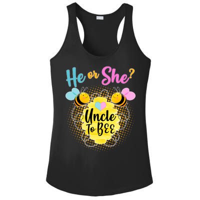 He or She? Uncle to Bee Ladies PosiCharge Competitor Racerback Tank