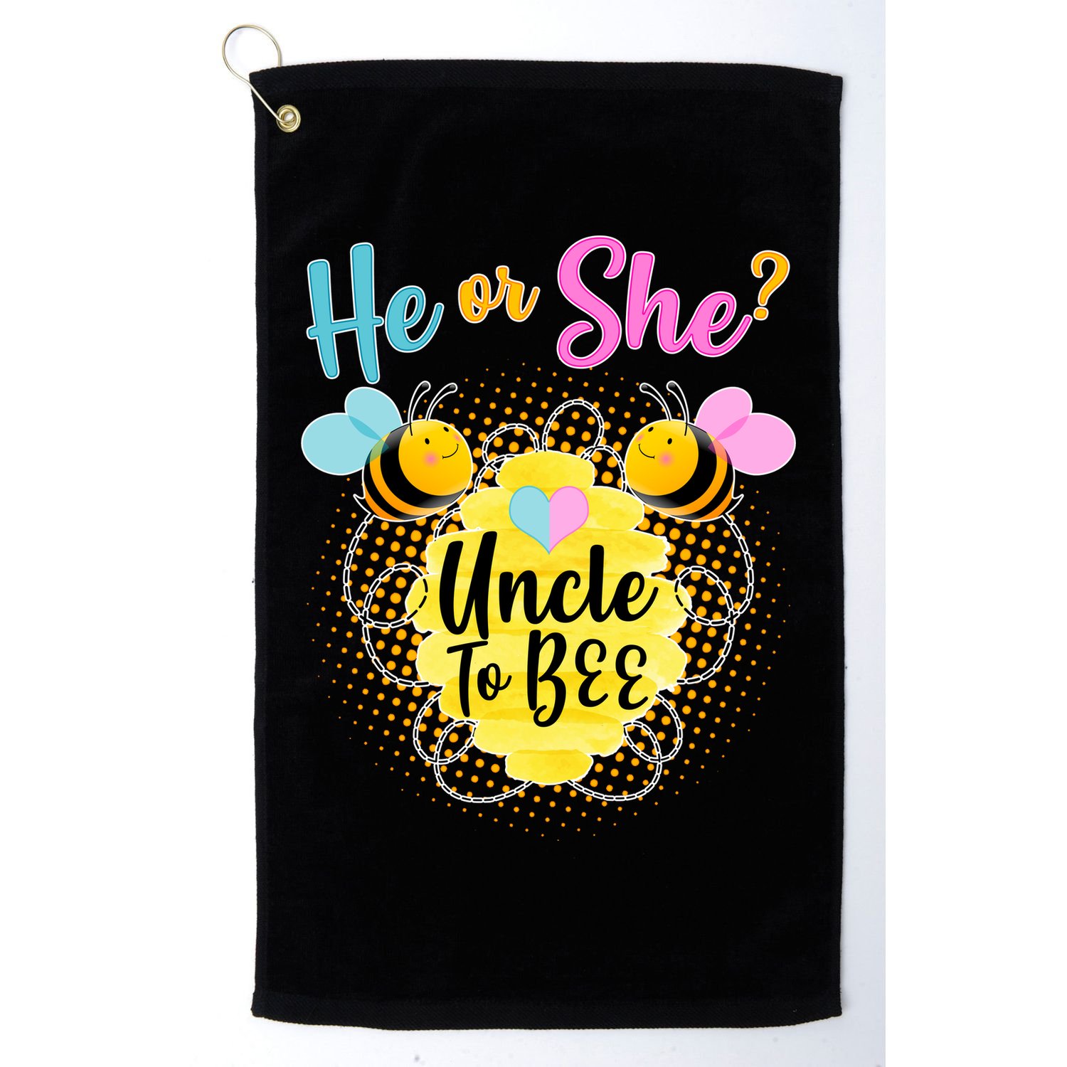 He or She? Uncle to Bee Golf Towel