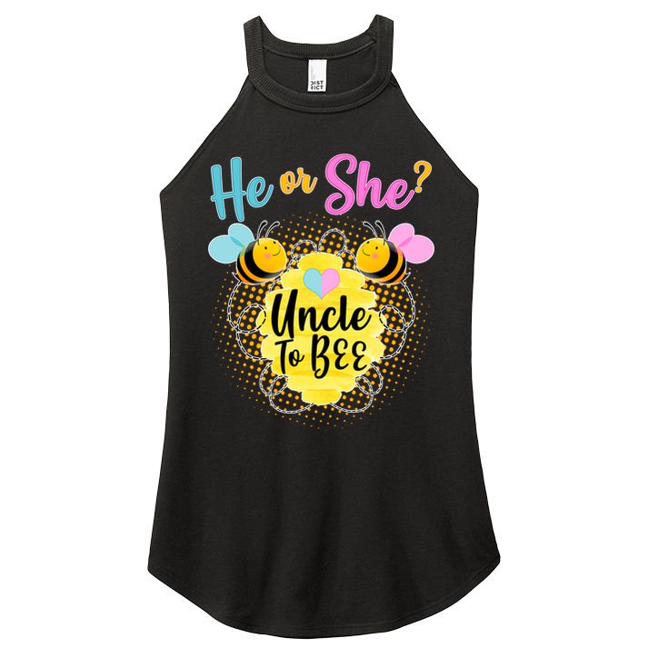He or She? Uncle to Bee Women's Perfect Tri Rocker Tank