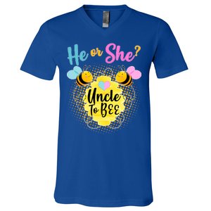 He or She? Uncle to Bee V-Neck T-Shirt