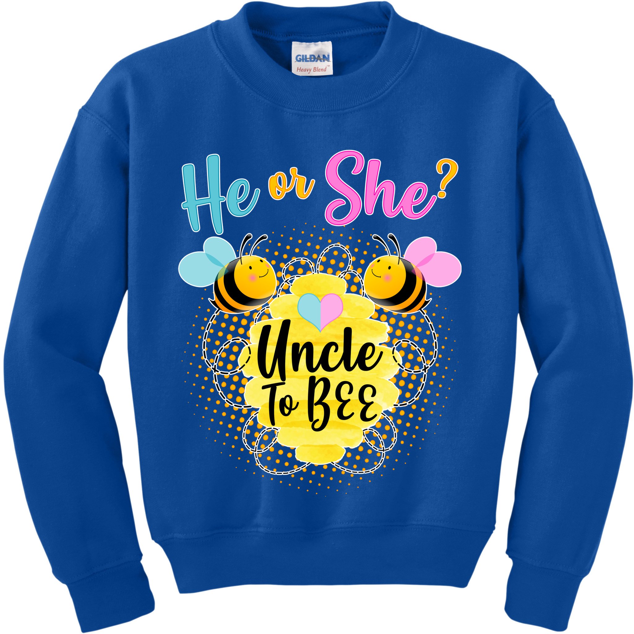He or She? Uncle to Bee Kids Sweatshirt