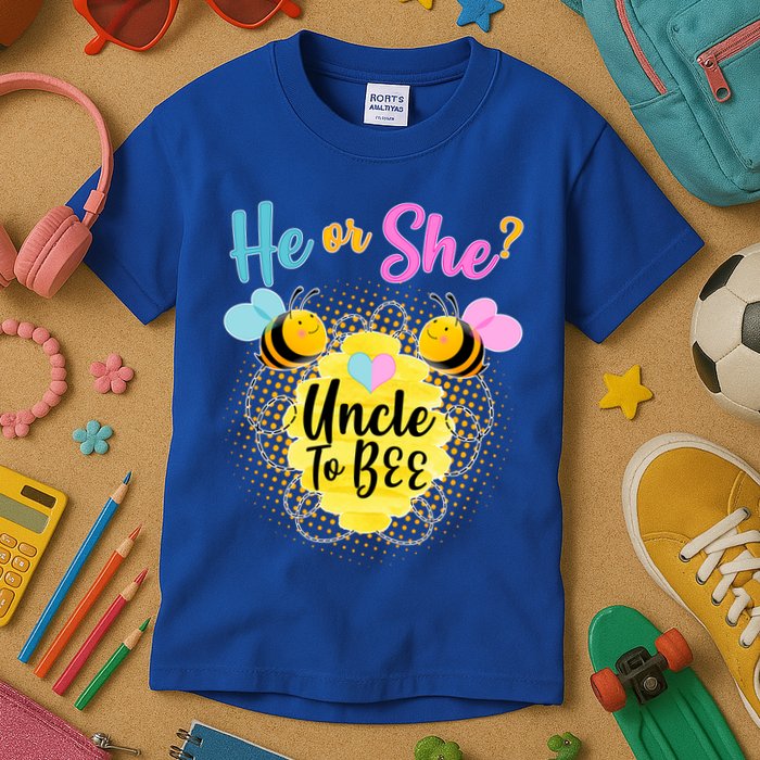 He or She? Uncle to Bee Kids T-Shirt