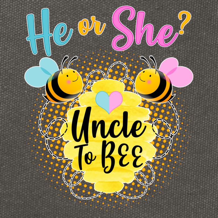 He or She? Uncle to Bee Cotton Canvas Backpack