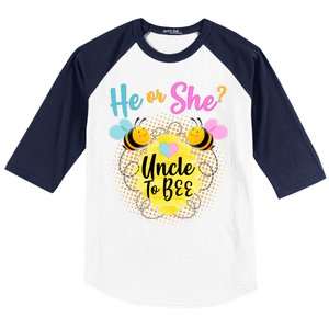 He or She? Uncle to Bee Baseball Sleeve Shirt