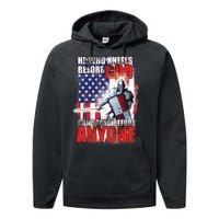 He Who Kneels Before God Can Stan Before Anyone Performance Fleece Hoodie