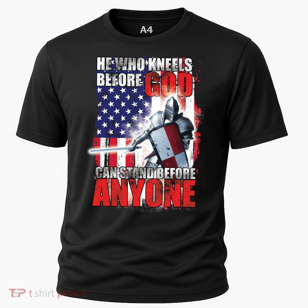 He Who Kneels Before God Can Stan Before Anyone Performance Shirt