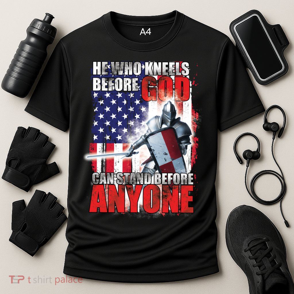He Who Kneels Before God Can Stan Before Anyone Performance Shirt
