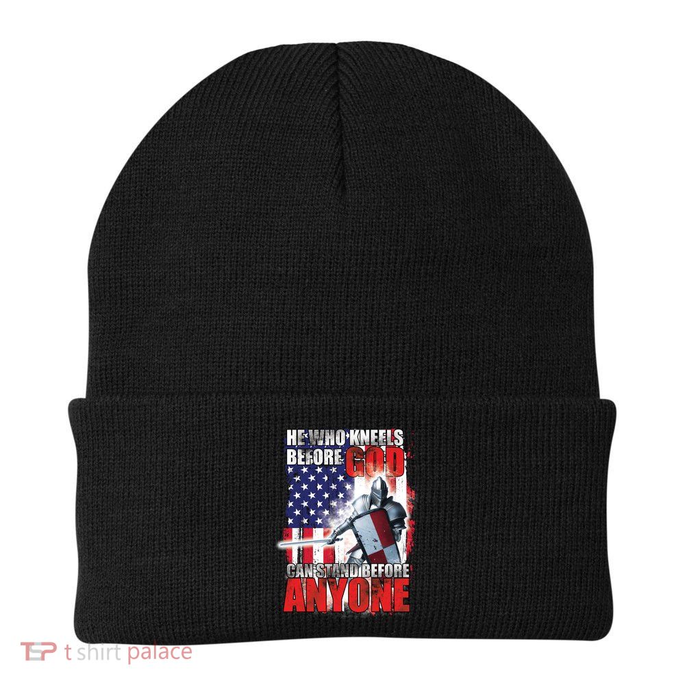 He Who Kneels Before God Can Stan Before Anyone Beanie