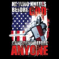 He Who Kneels Before God Can Stan Before Anyone 16 in Basic Backpack