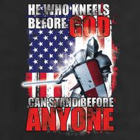 He Who Kneels Before God Can Stan Before Anyone Golf Towel