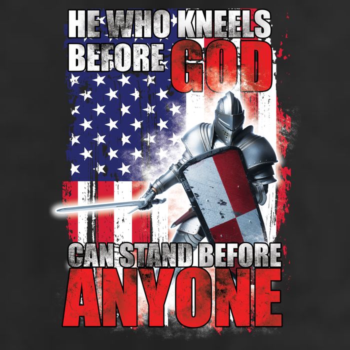 He Who Kneels Before God Can Stan Before Anyone Golf Towel