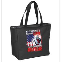 He Who Kneels Before God Can Stan Before Anyone Zip Tote Bag